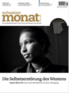 Article-Couverture Schweizer monat